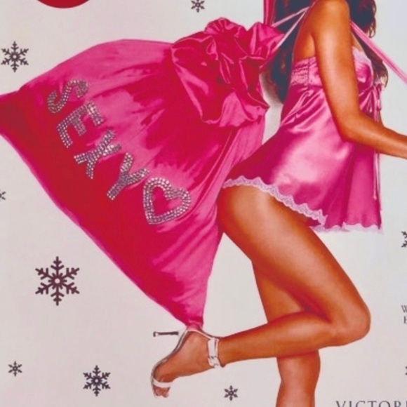 Victoria's Secret Handbags - Rare Extra Large Victoria’s Secret Sexy Bling Santa Sack